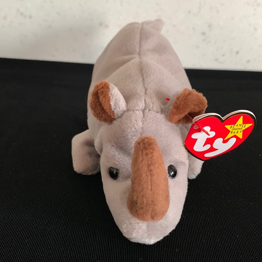 1996 Ty Beanie Babies, “Spike The Rhino” - RETIRED